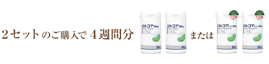 2セットのご購入で4週間分