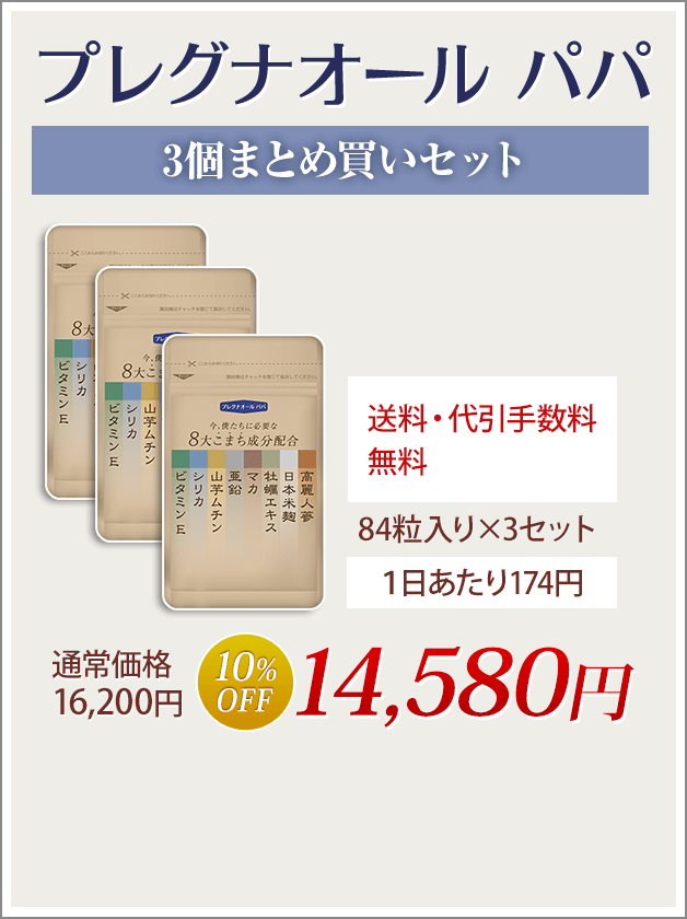 プレグナオールパパ3個まとめ買いセット