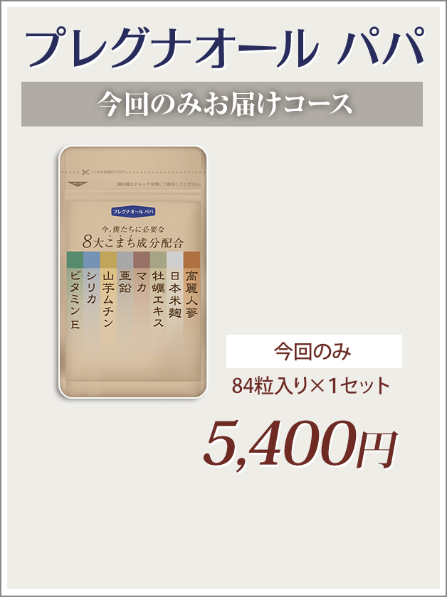 プレグナオールパパ今回のみお届けコース